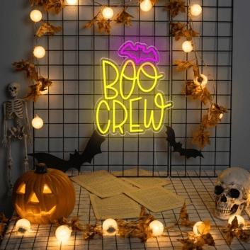 Boo Crew LED Neon Sign