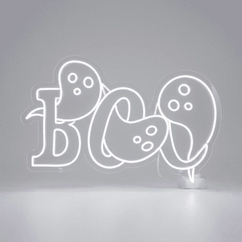 Boo For Halloween LED Neon Sign