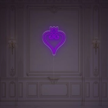 Heart With Crown LED Neon Sign