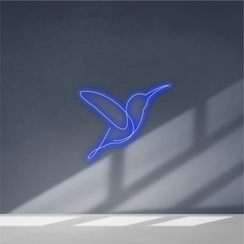 Artistic bird neon sign