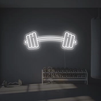 Big Barbell LED Neon Sign