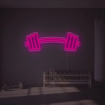Big Barbell LED Neon Sign