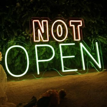 Mario Custom  Not open neon sign 18 inch
