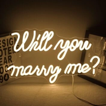 Will You Be My Girlfriend Neon Sign