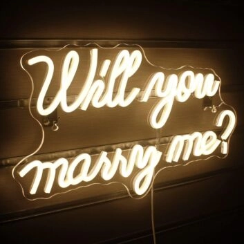 Will You Be My Girlfriend Neon Sign