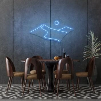 Desert Outline Neon Sign