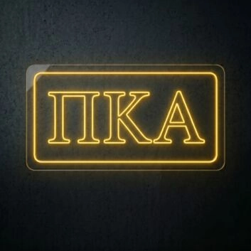 Pi Kappa Alpha ΠΚΑ LED Neon Sign Ideal for Chapter House Decor and Campus Pride