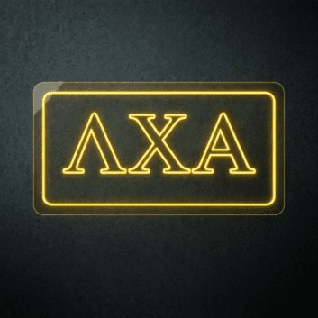 Lambda Chi Alpha ΛΧΑ LED Neon Sign for Brotherhood Events and Fraternity Decor
