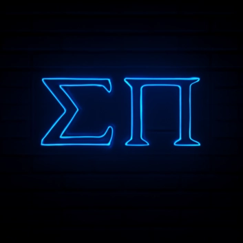 Sigma Pi ΣΠ LED Neon Sign for Brotherhood Events and Fraternity Decor