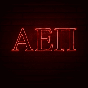 Alpha Epsilon Pi ΑΕΠ LED Neon Sign Ideal for Campus Pride and Fraternity Decor