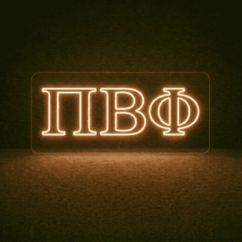 Pi Beta Phi ΠΒΦ LED Neon Sign Showcasing Sisterhood and Sorority Spirit