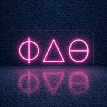Phi Delta Theta ΦΔΘ LED Neon Sign Celebrating Brotherhood and Lifelong Friendship