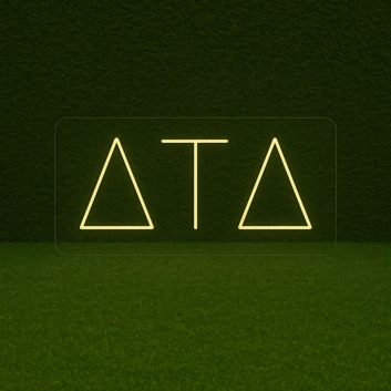 Delta Tau Delta ΔΤΔ LED Neon Sign Celebrating Brotherhood and Lifelong Connections