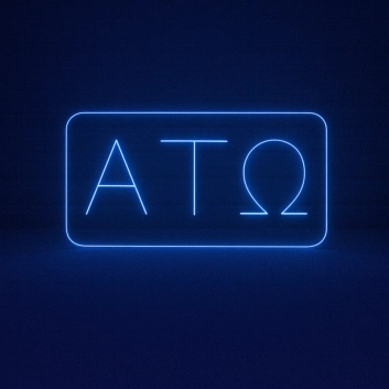 Alpha Tau Omega ΑΤΩ LED Neon Sign Showcasing Brotherhood and Fraternity Values