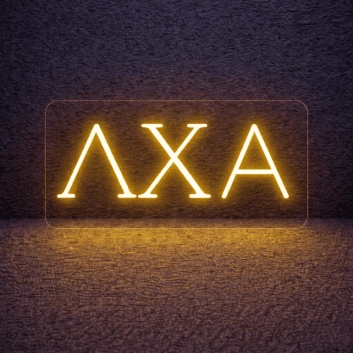 Lambda Chi Alpha ΛΧΑ LED Neon Sign Celebrating Brotherhood and Service