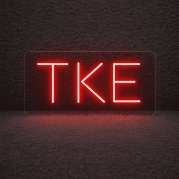 Tau Kappa Epsilon ΤΚΕ LED Neon Sign Celebrating Brotherhood and Commitment