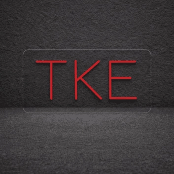 Tau Kappa Epsilon ΤΚΕ LED Neon Sign Celebrating Brotherhood and Commitment