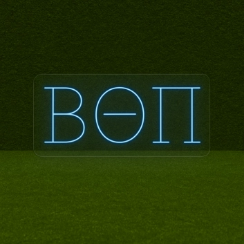 Beta Theta Pi ΒΘΠ LED Neon Sign Celebrating Brotherhood and Lifelong Friendship
