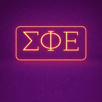 Sigma Phi Epsilon ΣΦΕ LED Neon Sign Celebrating Brotherhood and Wisdom