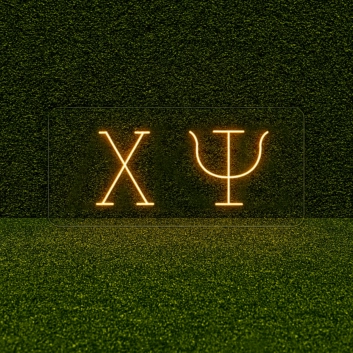 Chi Psi ΧΨ LED Neon Sign Celebrating Brotherhood and Tradition