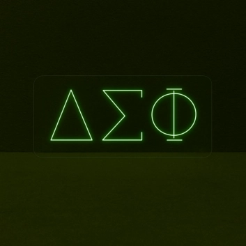 Delta Sigma Phi ΔΣΦ LED Neon Sign Celebrating Brotherhood and Leadership