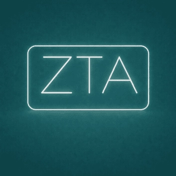 Zeta Tau Alpha ΖΤΑ LED Neon Sign Celebrating Sisterhood and Empowerment