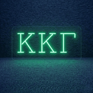 Kappa Kappa Gamma ΚΚΓ LED Neon Sign Showcasing Sisterhood and Empowerment
