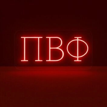 Pi Beta Phi ΠΒΦ LED Neon Sign Celebrating Friendship and Lifelong Bonds