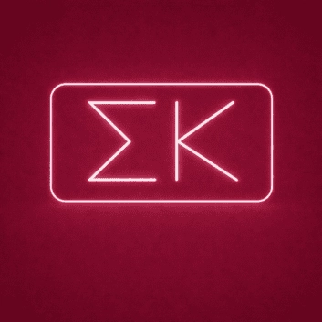 Sigma Kappa ΣΚ LED Neon Sign for Sisterhood Events and Sorority Decor
