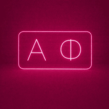Alpha Phi ΑΦ LED Neon Sign for Sisterhood Events and Sorority Decor