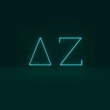 Delta Zeta ΔΖ LED Neon Sign Showcasing Sisterhood and Empowerment