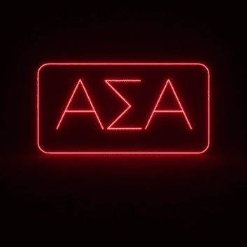 Alpha Sigma Alpha ΑΣΑ LED Neon Sign Celebrating Sisterhood and Excellence