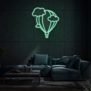 Balloon in the sky LED neon sign