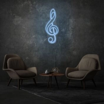 Clef LED Neon Sign