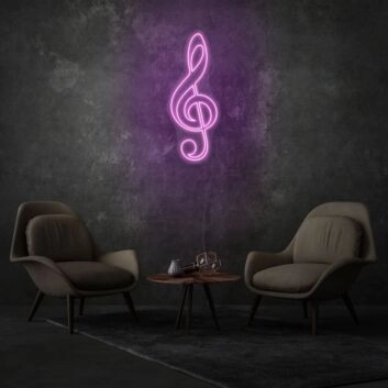Clef LED Neon Sign