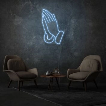Hands In Prayer LED Sign