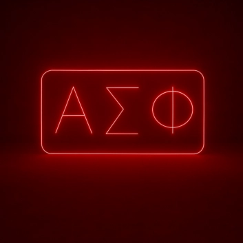 Alpha Sigma Phi ΑΣΦ LED Neon Sign Celebrating Brotherhood and Leadership