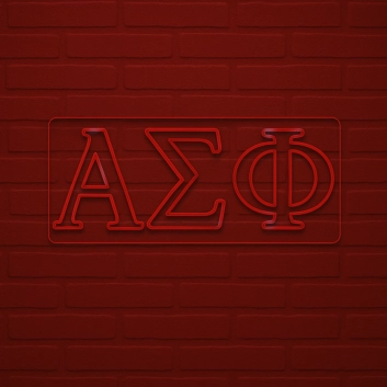 Alpha Sigma Phi ΑΣΦ LED Neon Sign Celebrating Brotherhood and Tradition