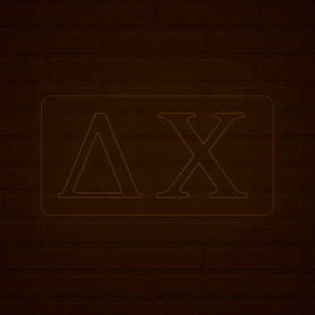 Delta Chi ΔΧ LED Neon Sign Celebrating Brotherhood and Leadership