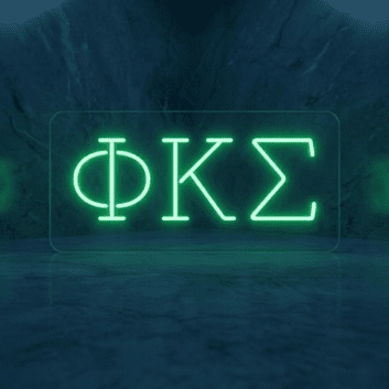 Phi Kappa Sigma ΦΚΣ LED Neon Sign Celebrating Brotherhood and Tradition