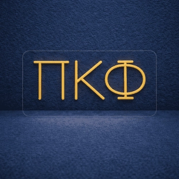 Pi Kappa Phi ΠΚΦ LED Neon Sign Celebrating Brotherhood and Service