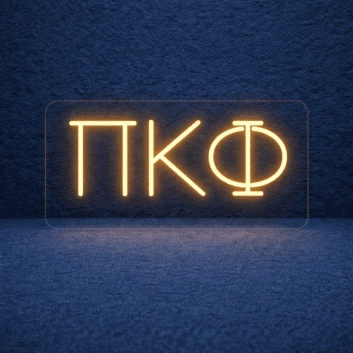 Pi Kappa Phi ΠΚΦ LED Neon Sign Celebrating Brotherhood and Service