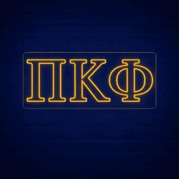 Pi Kappa Phi ΠΚΦ LED Neon Sign Celebrating Brotherhood and Leadership