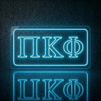 Pi Kappa Phi ΠΚΦ LED Neon Sign Celebrating Brotherhood and Leadership