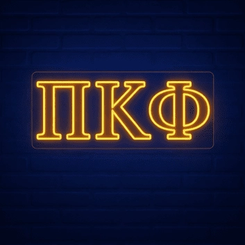 Pi Kappa Phi ΠΚΦ LED Neon Sign Celebrating Brotherhood and Leadership