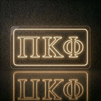 Pi Kappa Phi ΠΚΦ LED Neon Sign Celebrating Brotherhood and Leadership