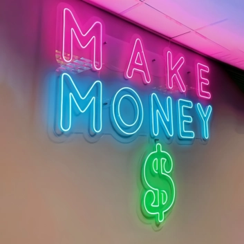 Make Money Dollar Neon Sign: Shine Bright with Prosperity