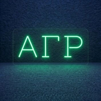 Alpha Gamma Rho ΑΓΡ LED Neon Sign Celebrating Brotherhood and Leadership