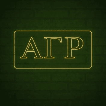 Alpha Gamma Rho ΑΓΡ LED Neon Sign Celebrating Brotherhood and Tradition