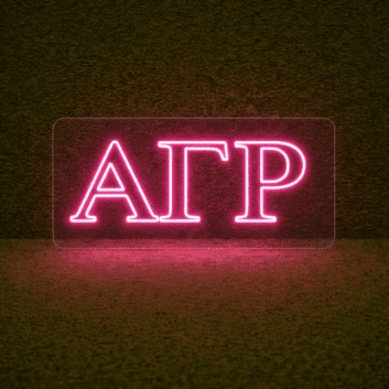 Alpha Gamma Rho ΑΓΡ LED Neon Sign Celebrating Brotherhood and Tradition